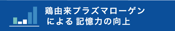 鶏由来プラズマローゲンに依る記憶力の向上